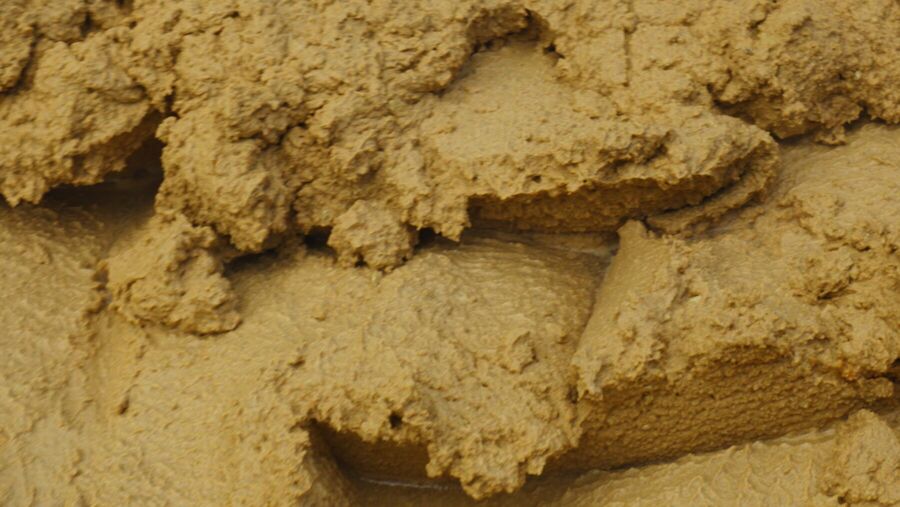 Close detail of limestone showing its natural cut texture